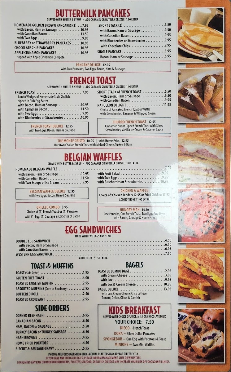 Plaza Diner Menu - Image 1